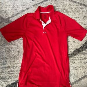 Red Oakley Men’s M Polo